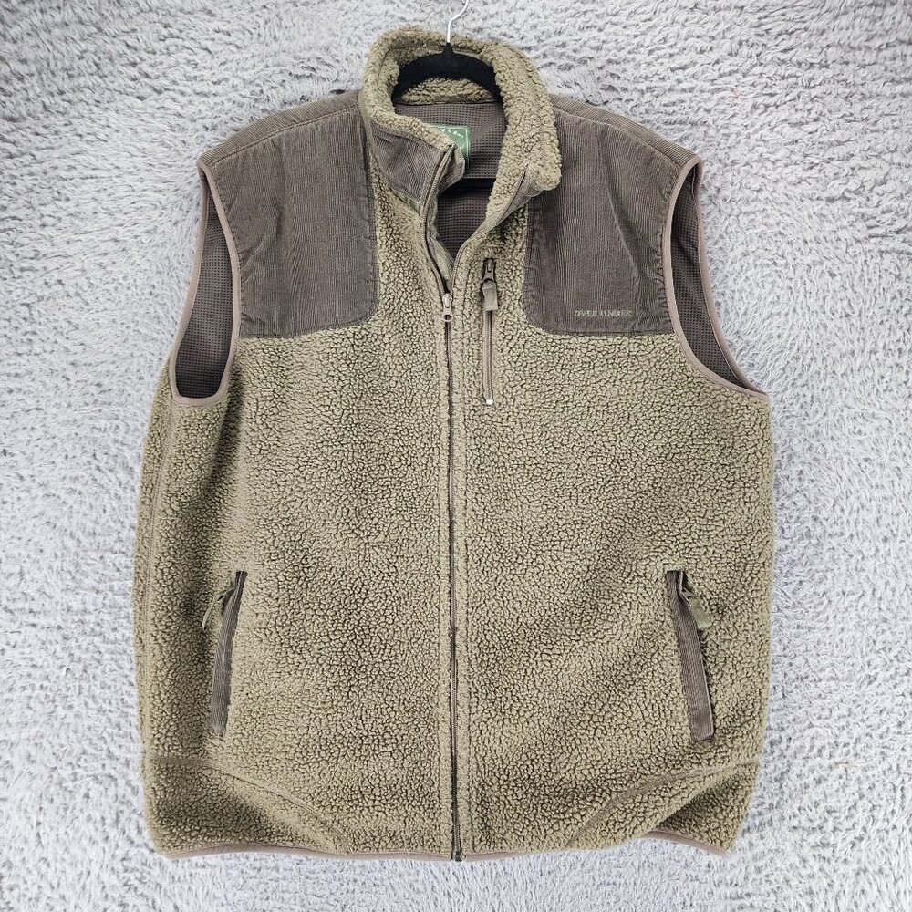 Over Under Jacket Mens XXL Green Sleeveless Full Zip Vest *GUC*